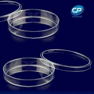 Placa de petri 90mmx15mm descartável e estéril - Caixa com 200 placas