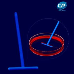 Alça para esfregaço tipo drigalski formato T estéril - Caixa com 500 alças